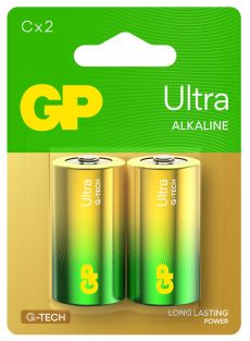 GP Ultra Alkaline batterij C 1,5v set van 2