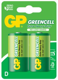 GP Greencell D batterij 1,5 Volt set van 2