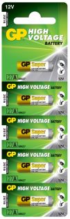 GP 12V batterij 27A set van 5