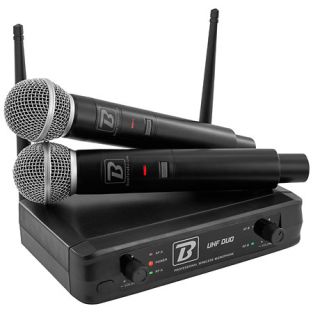 Boomtone DJ Duo UHF microfoon systeem voor spraak, zang, toespraken, karaoke