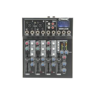 Citronic CM4-LIVE compacte 4-kanaals stage mixer