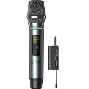 MIC-PRO-HF Draadloze UHF microfoon met ontvanger