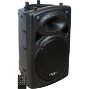 Ibiza SLK15A-TWS actieve bluetooth speaker USB/SD 800W