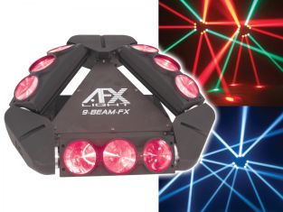 AFX 9Beam-FX Led spider 9x 12 Watt lichteffect met DMX